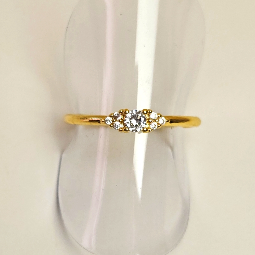 18K Gold Plated Cubic Zirconia Ring